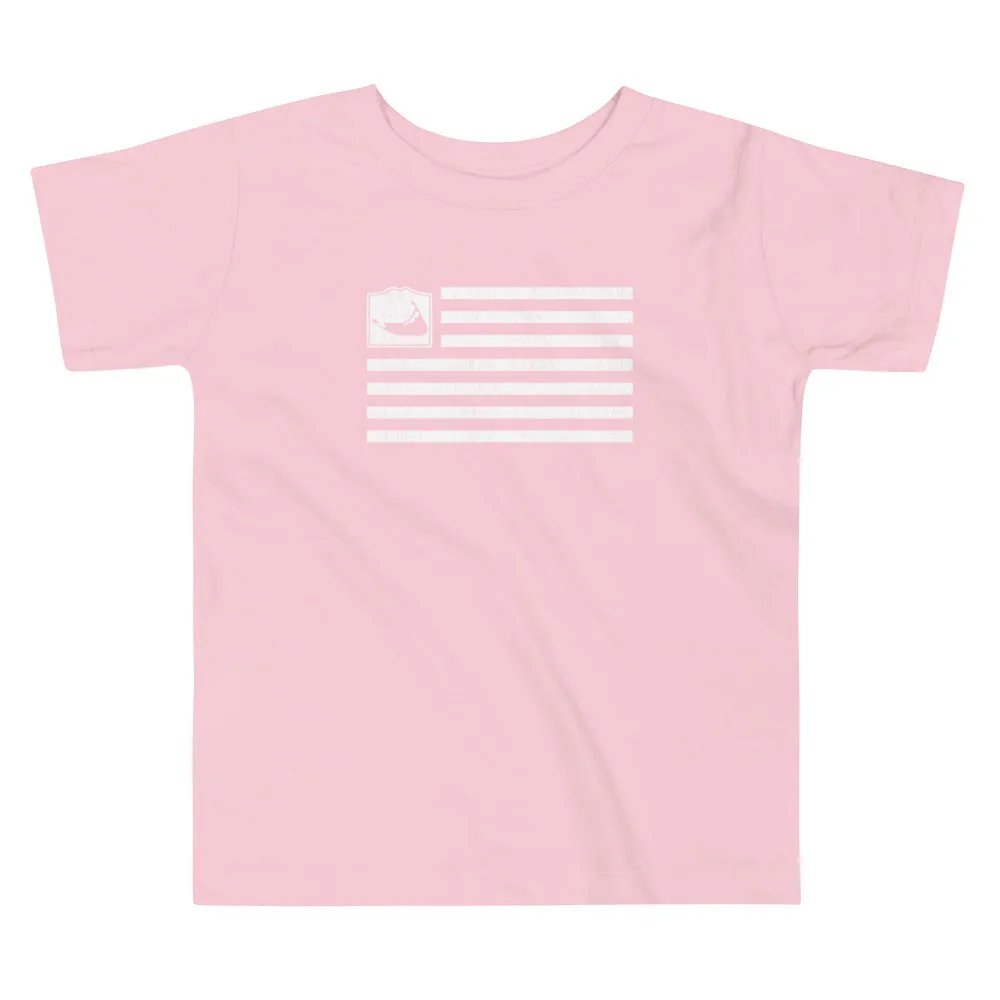 Nantucket Flag Toddler Short Sleeve T Shirt