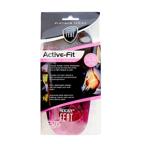 Neat Feat Ladies Active Fit 3/4 Length Orthotics