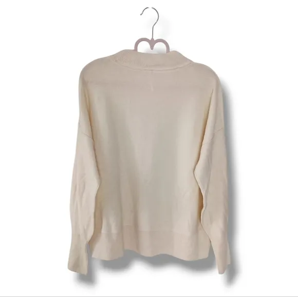NEW FREE PEOPLE CASHMERE SWEATER IN IVORY SIZE XS