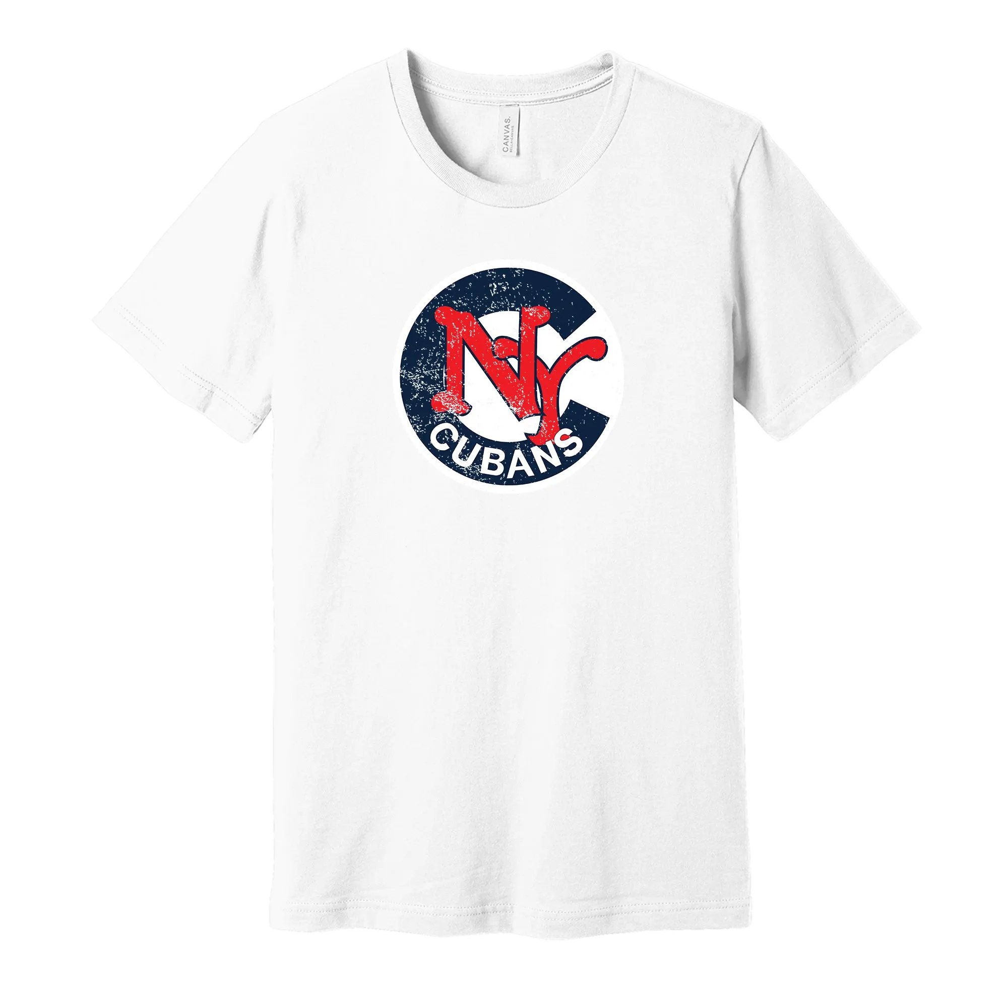 New York Cubans Distressed Circle Logo Shirt - Defunct Baseball Team - Celebrate Black & Latino Heritage and History - Hyper Than Hype