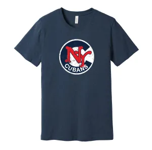 New York Cubans Distressed Circle Logo Shirt - Defunct Baseball Team - Celebrate Black & Latino Heritage and History - Hyper Than Hype