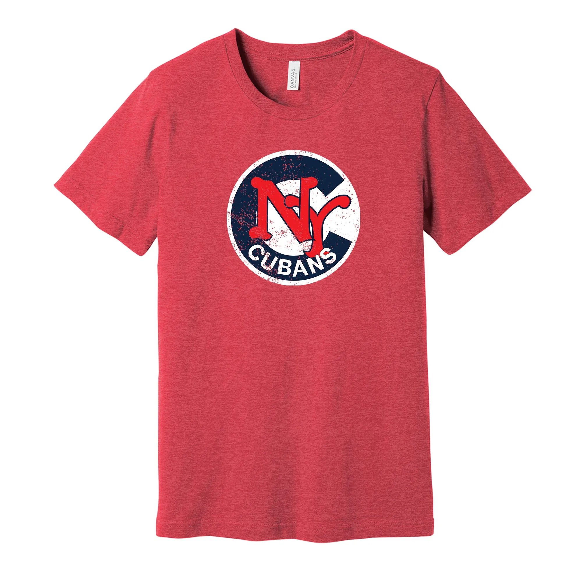 New York Cubans Distressed Circle Logo Shirt - Defunct Baseball Team - Celebrate Black & Latino Heritage and History - Hyper Than Hype