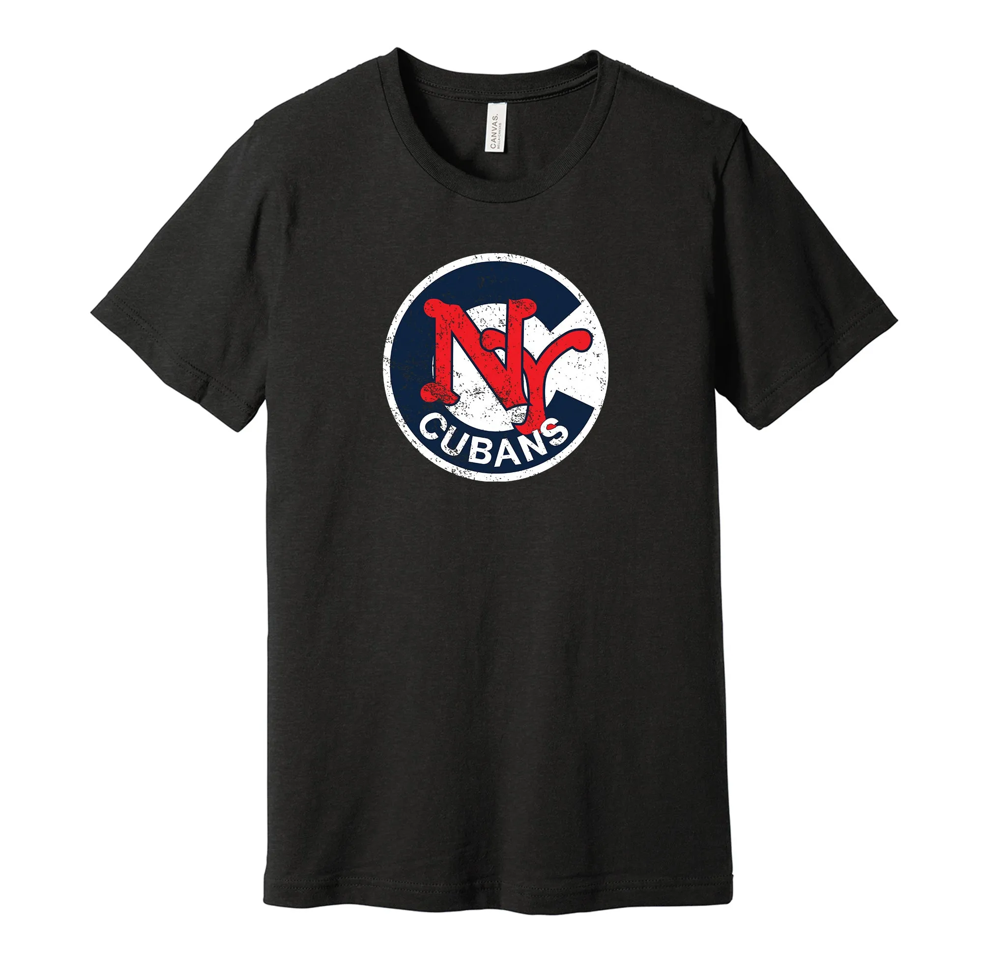 New York Cubans Distressed Circle Logo Shirt - Defunct Baseball Team - Celebrate Black & Latino Heritage and History - Hyper Than Hype
