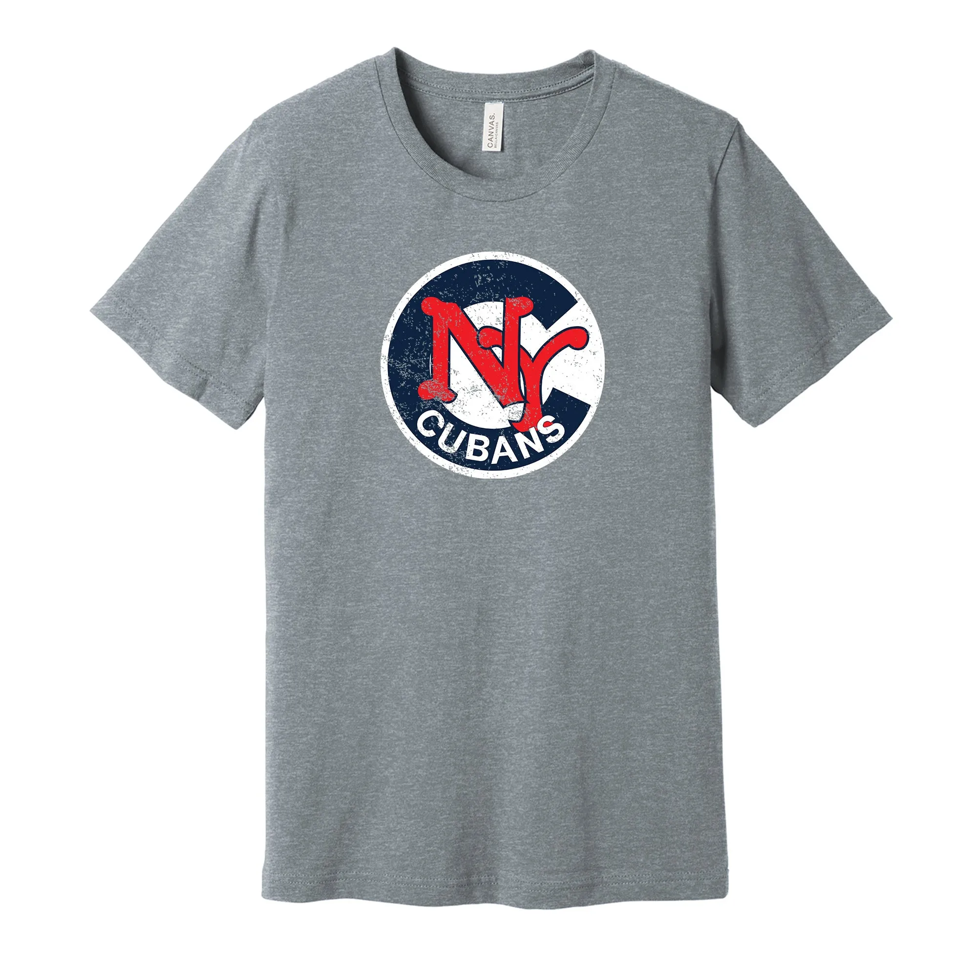 New York Cubans Distressed Circle Logo Shirt - Defunct Baseball Team - Celebrate Black & Latino Heritage and History - Hyper Than Hype