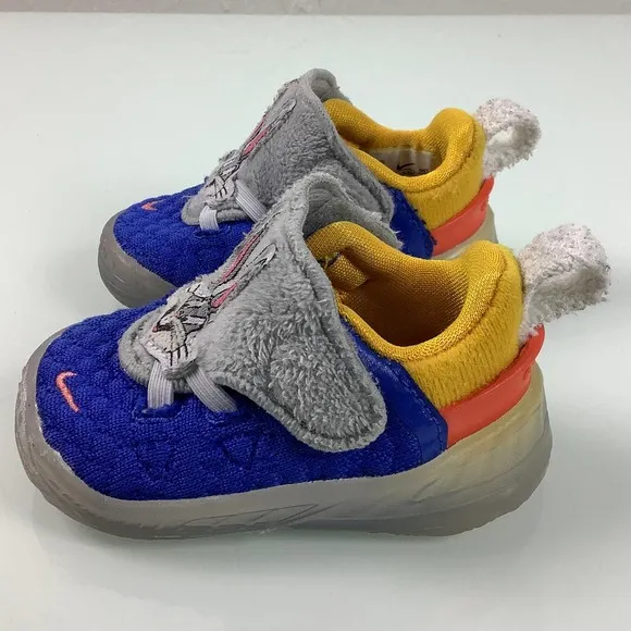 Nike Lebron 18 Space Jam Bugs Bunny toddler sneakers size 3C EUC