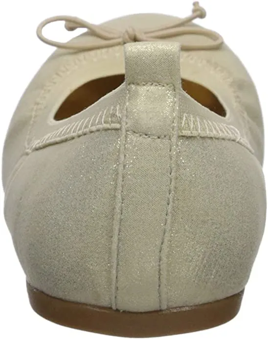 NINA Baby-Girl's Esther-t Ballet Flat, Platino, 9 Medium US Toddler