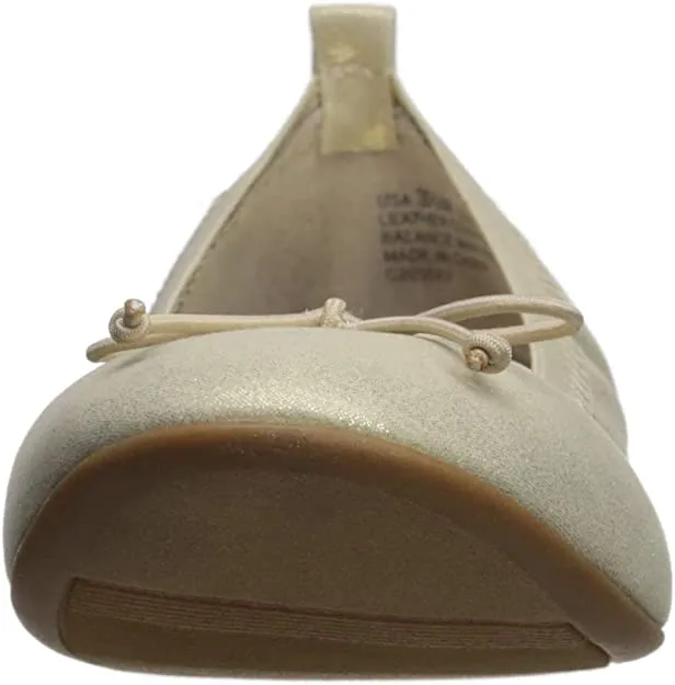 NINA Baby-Girl's Esther-t Ballet Flat, Platino, 9 Medium US Toddler