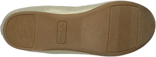 NINA Baby-Girl's Esther-t Ballet Flat, Platino, 9 Medium US Toddler