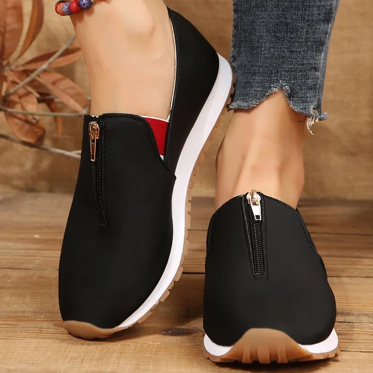 No-tie shoes (top zip)
