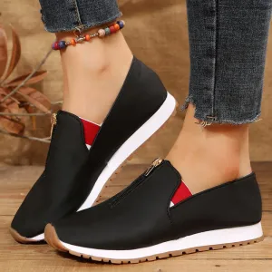 No-tie shoes (top zip)