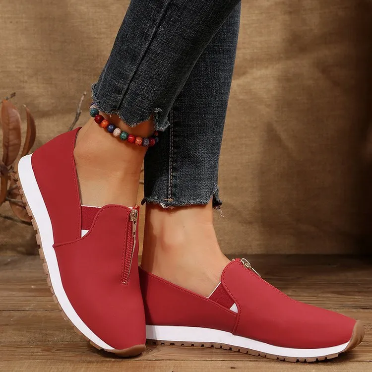 No-tie shoes (top zip)