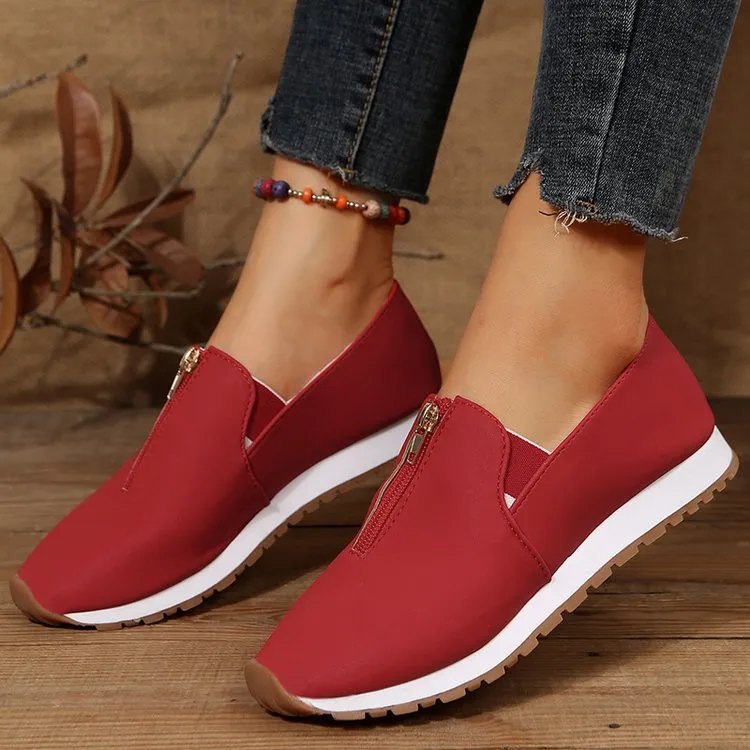 No-tie shoes (top zip)