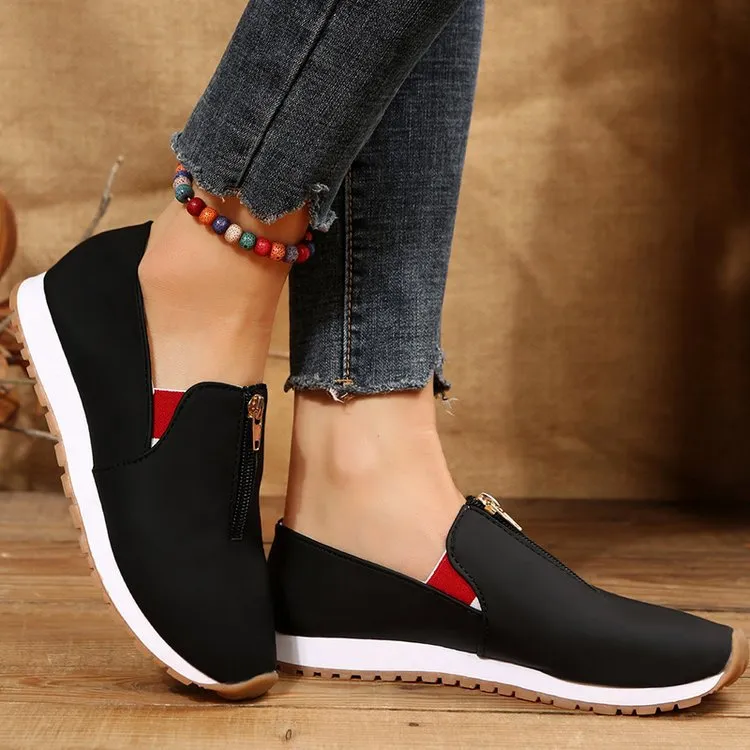 No-tie shoes (top zip)