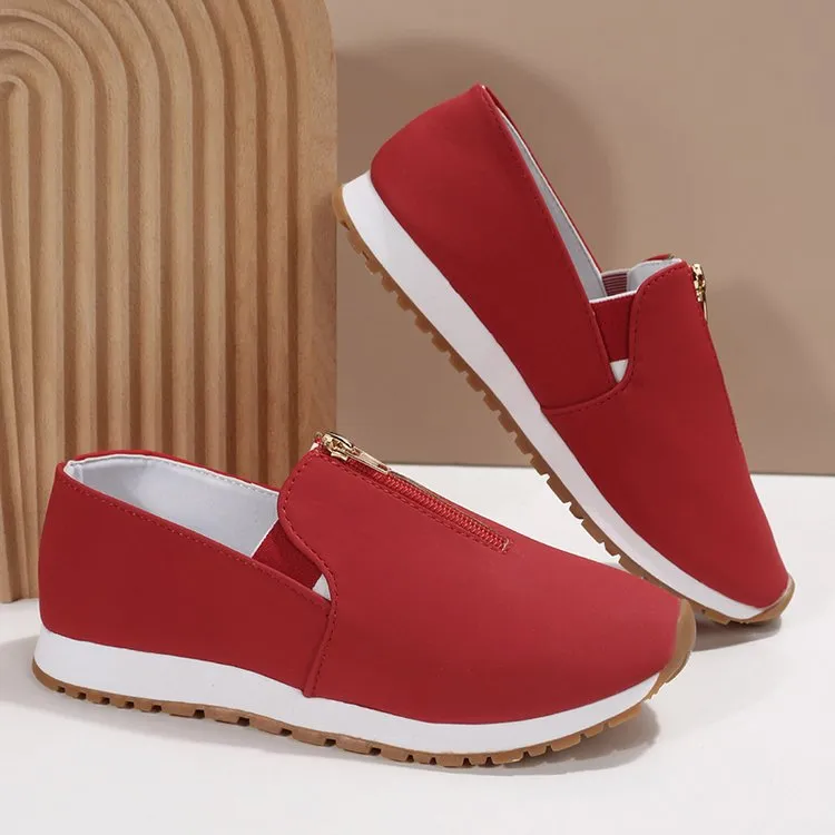 No-tie shoes (top zip)