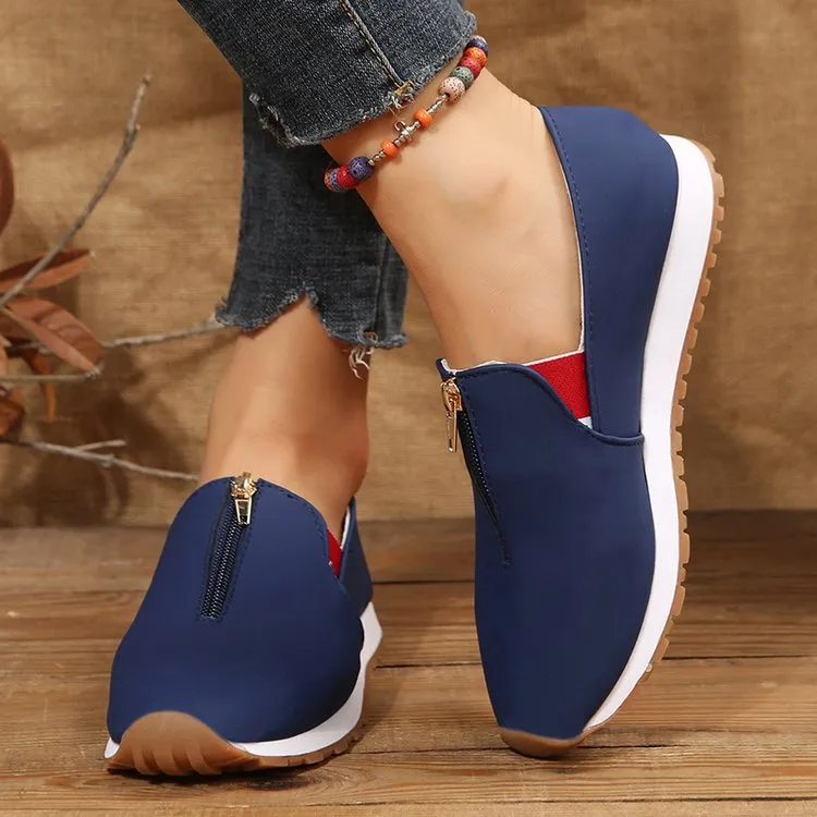 No-tie shoes (top zip)