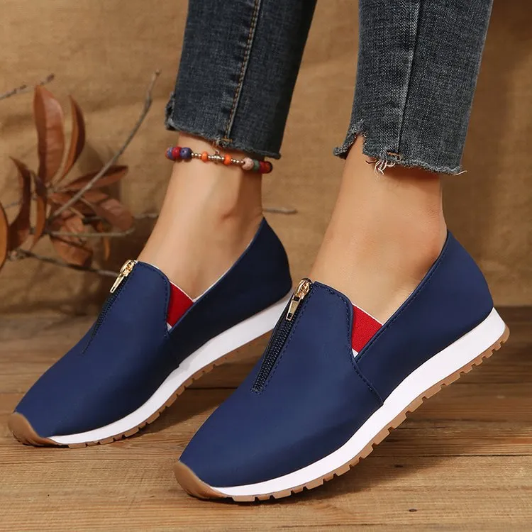 No-tie shoes (top zip)