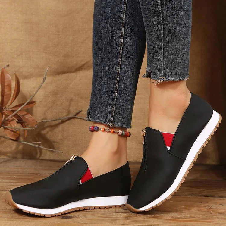 No-tie shoes (top zip)