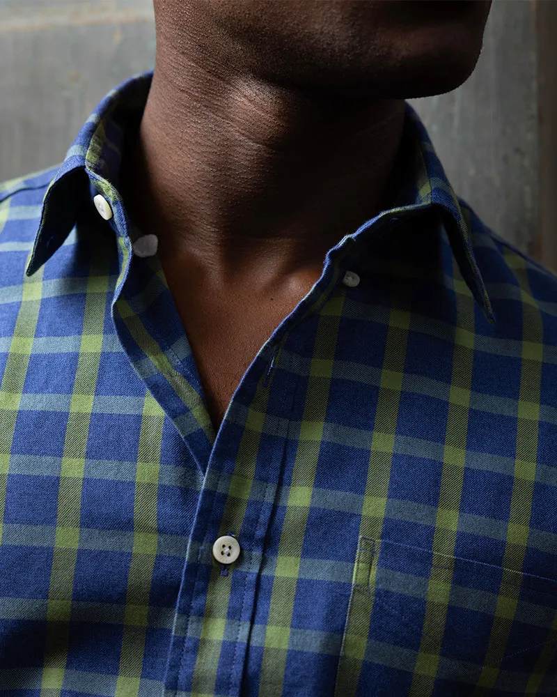 Oasis Check (Navy/Green)