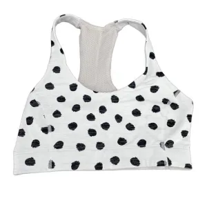 Outdoor Voices Doing Things White Cloud Polka Dot Sports Bra Sporty Athletic S