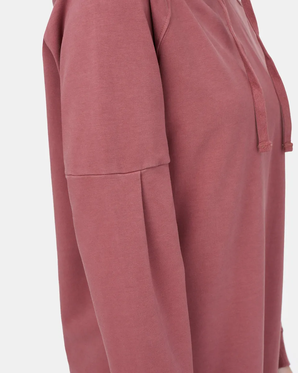 Oversized French Terry Hoodie Dress