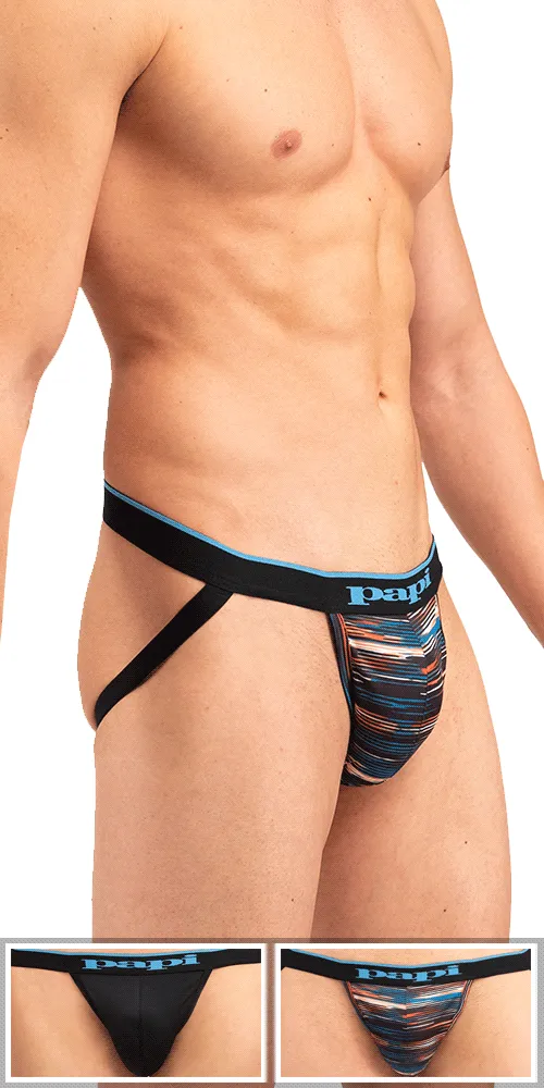 Papi Umpa006 2pk Jockstrap Black-blue