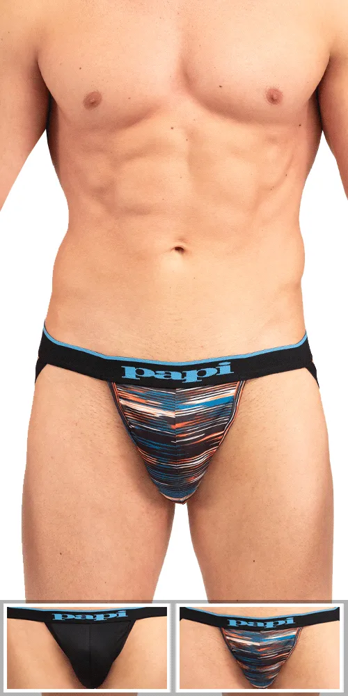 Papi Umpa006 2pk Jockstrap Black-blue