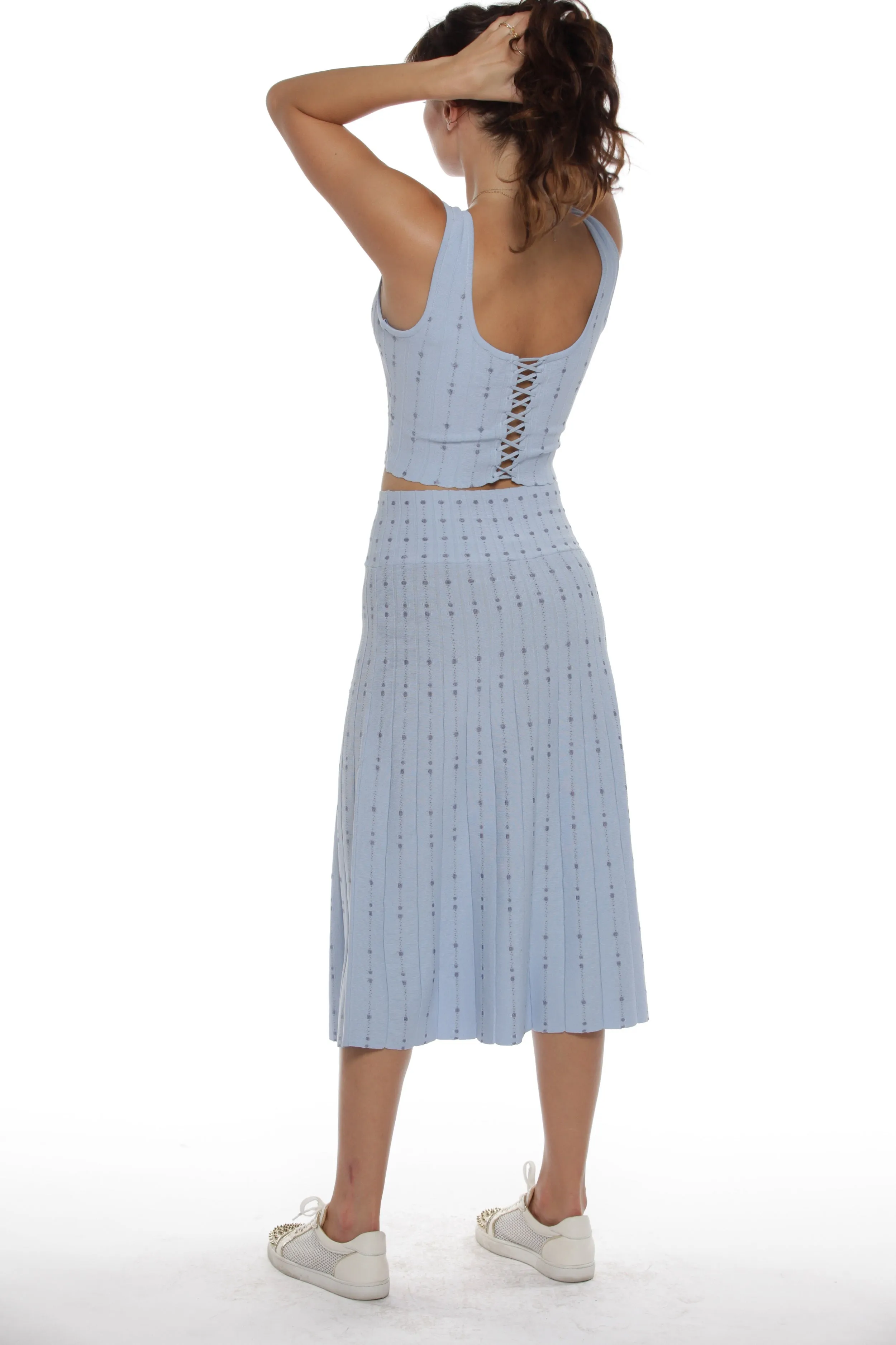 Patsy Dress Set in Ice Lavender