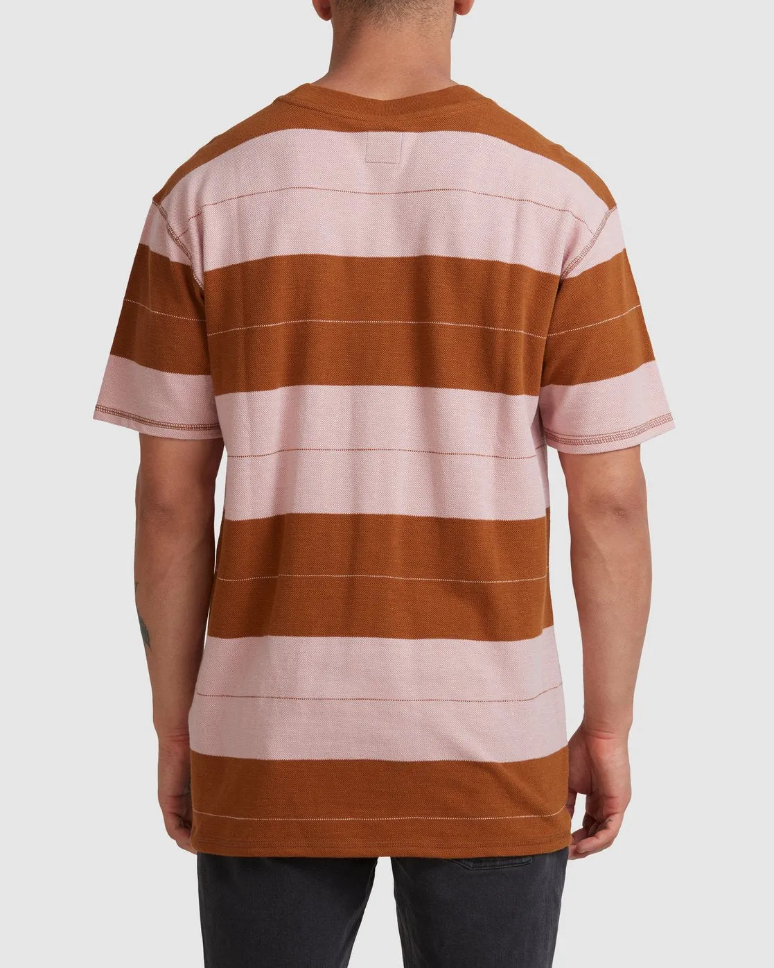 Peace March Stripe Short Sleeve Tee
