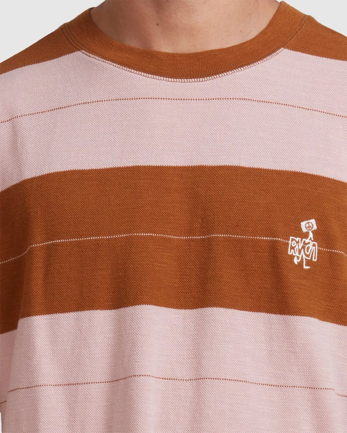 Peace March Stripe Short Sleeve Tee