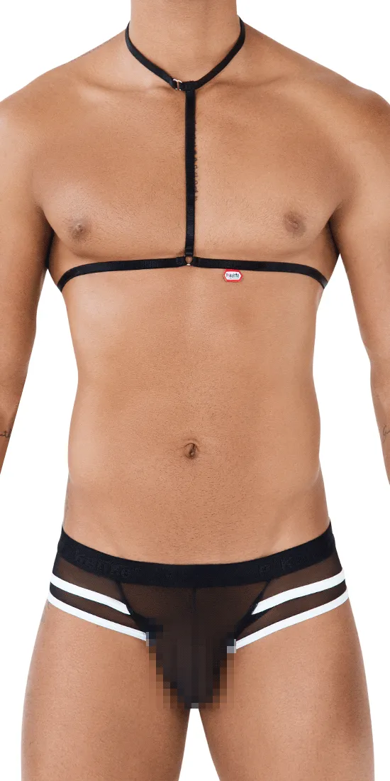 Pikante 0495 Hot Harness Briefs Black