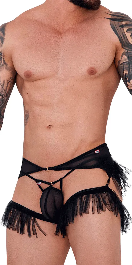 Pikante 1294 Greenman Jockstrap Black