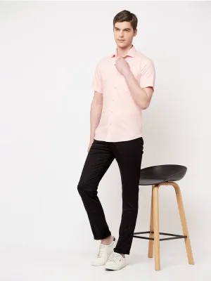 Pink Printed Casual Shirt