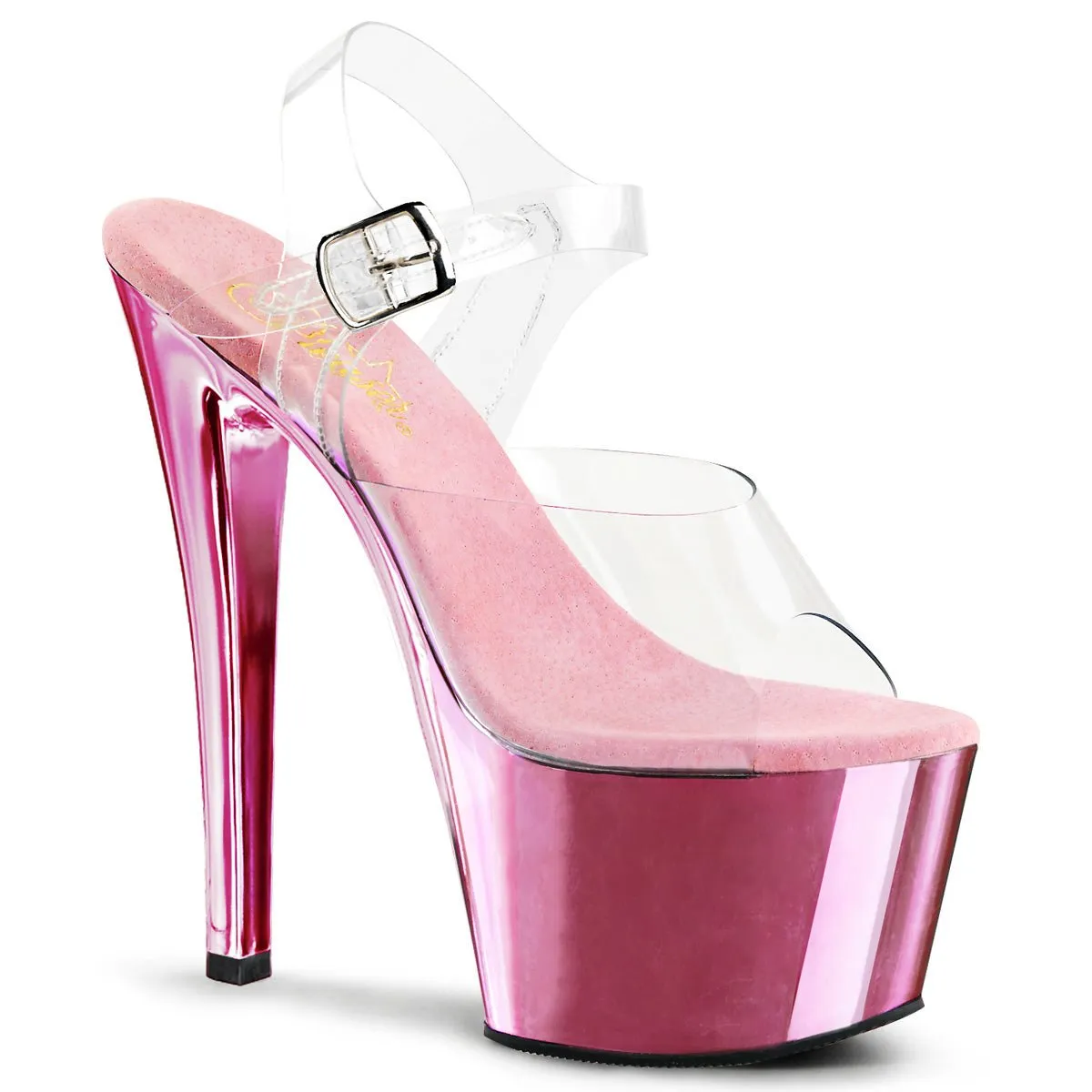 Pleaser Sky 308 Baby Pink Chrome