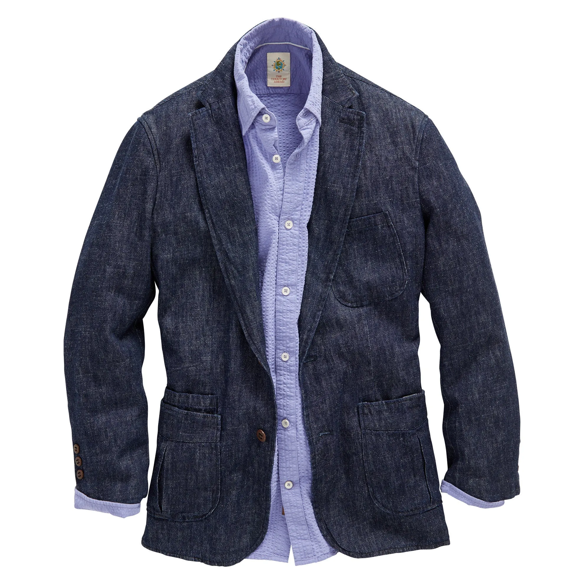 Positano Linen-Denim Blazer - Tall