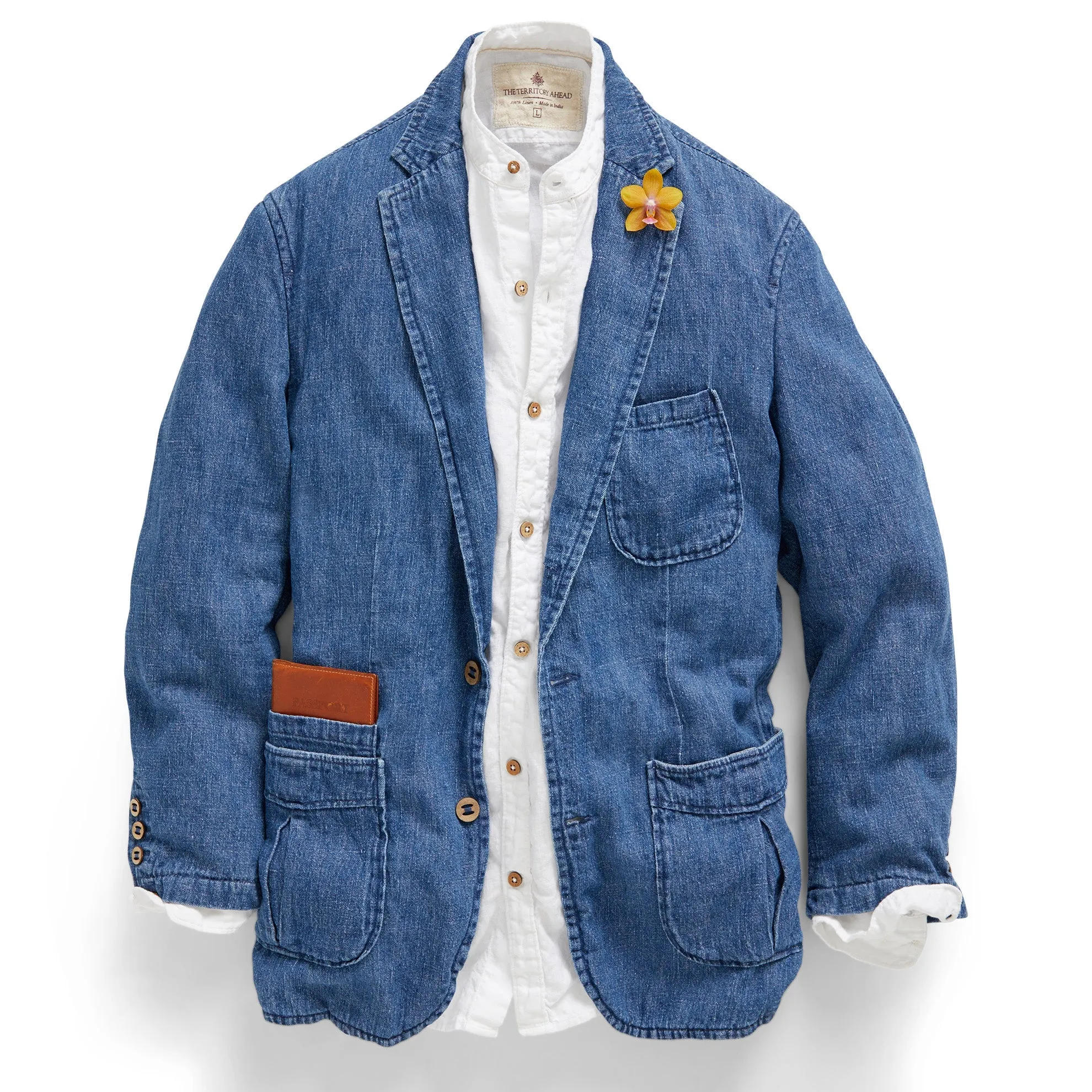 Positano Linen-Denim Blazer - Tall