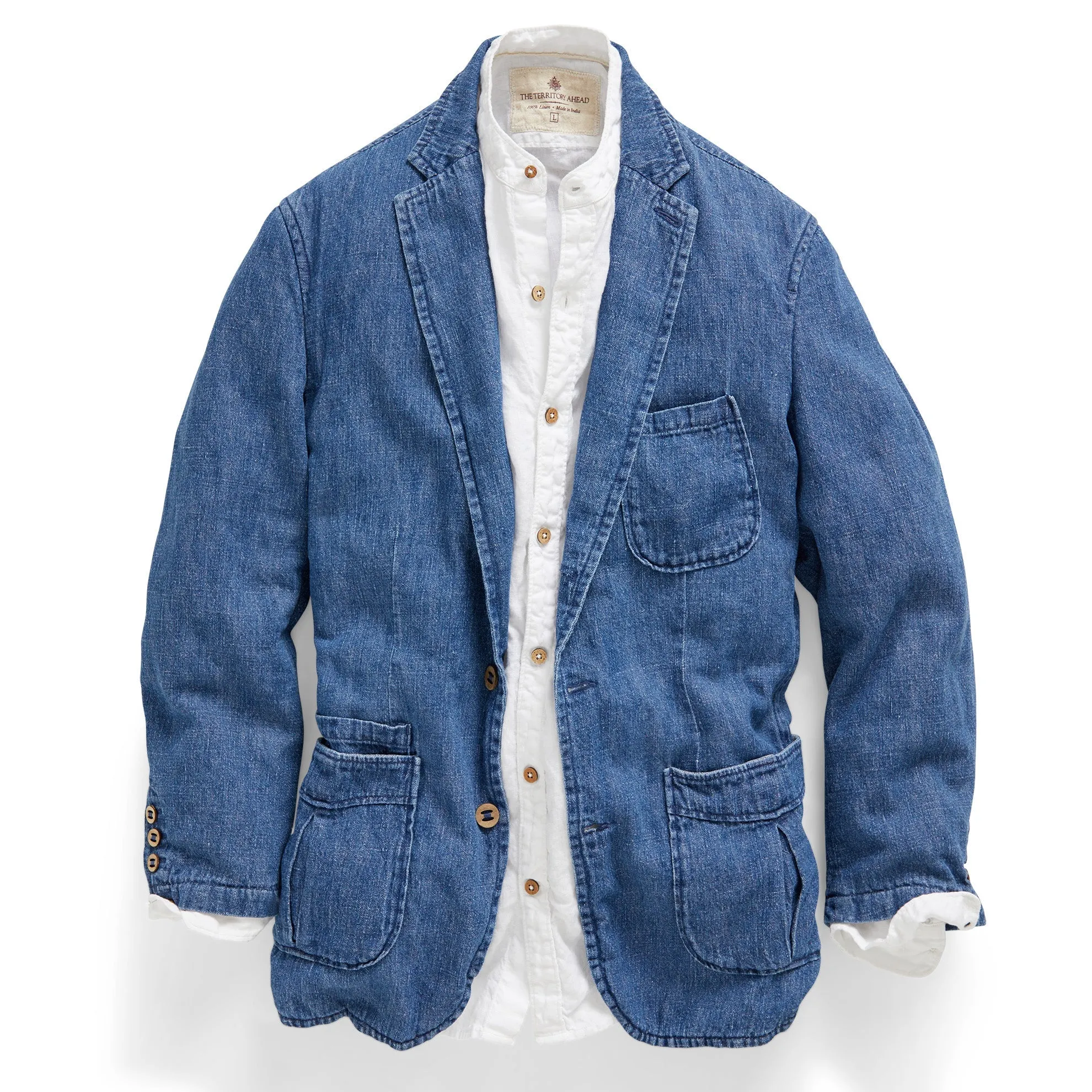 Positano Linen-Denim Blazer - Tall
