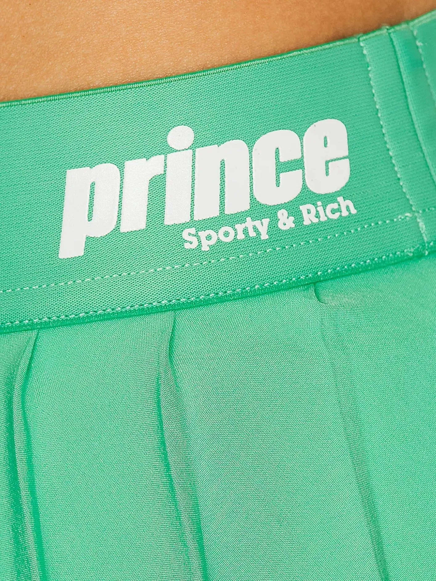 Prince Sporty Pleated Skirt - Clean Mint/White