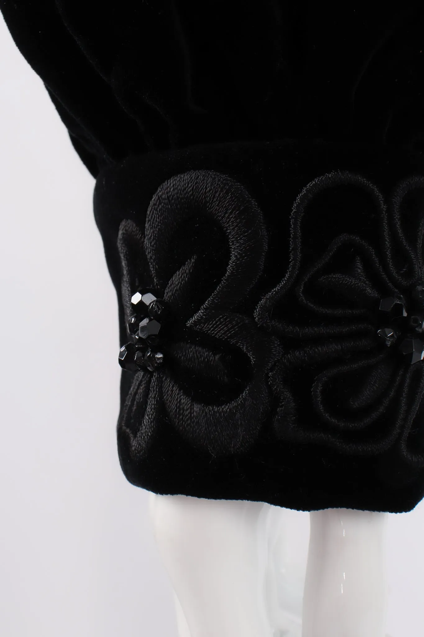 Quilted Velvet Embellished Bomber