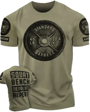 "SQUAT, BENCH, DEADLIFT" Funny Motivational Workout Gym T-Shirt for Men