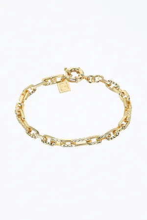 RAMONES HAMMERED CHAIN ANKLET