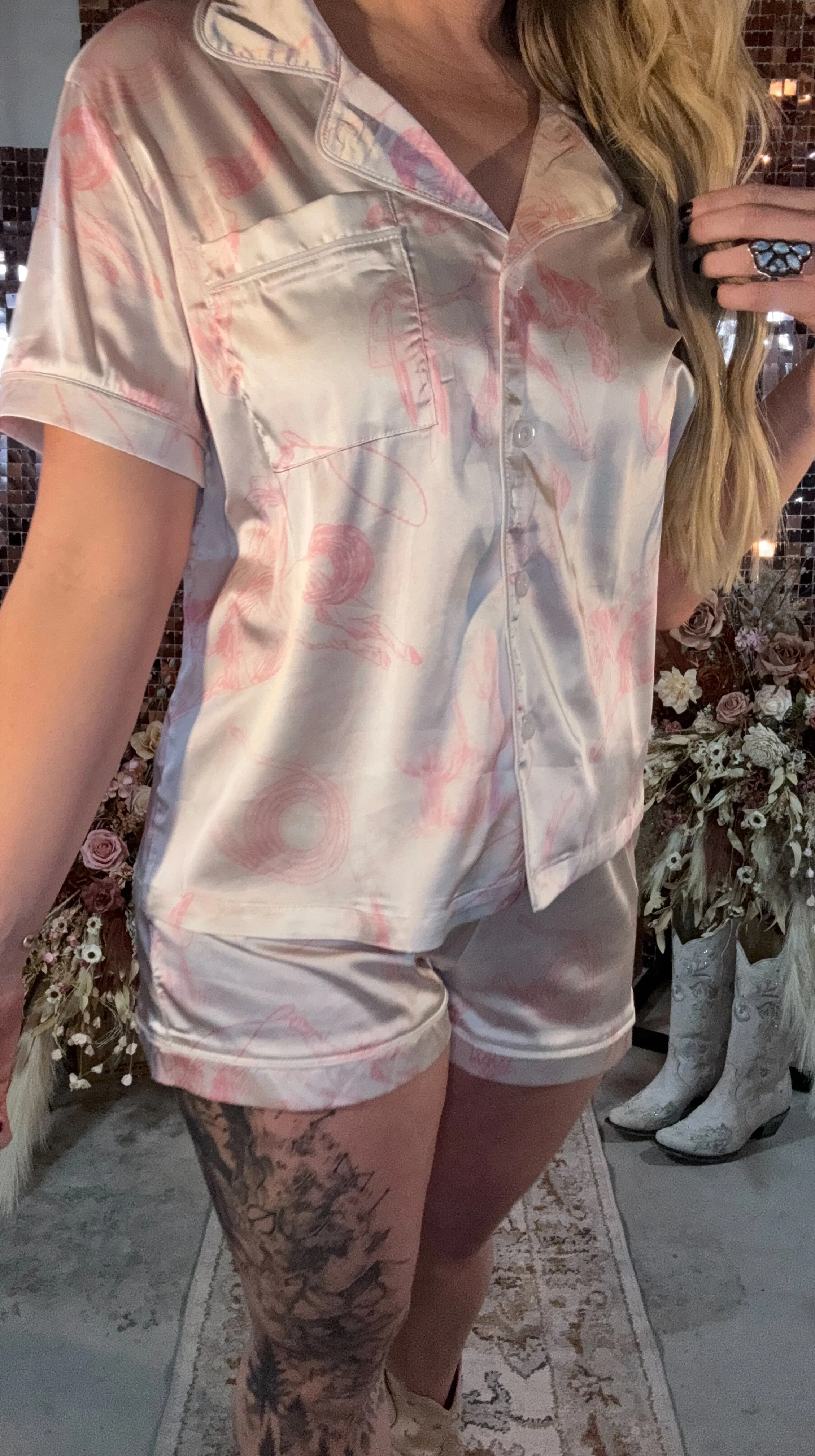 Ranch Life Darlin Silky Pajama Set