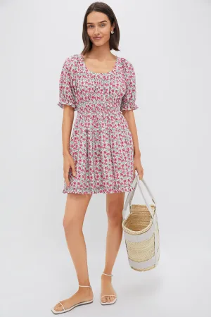 Red Dahlia Floral Dorothy Mini Dress