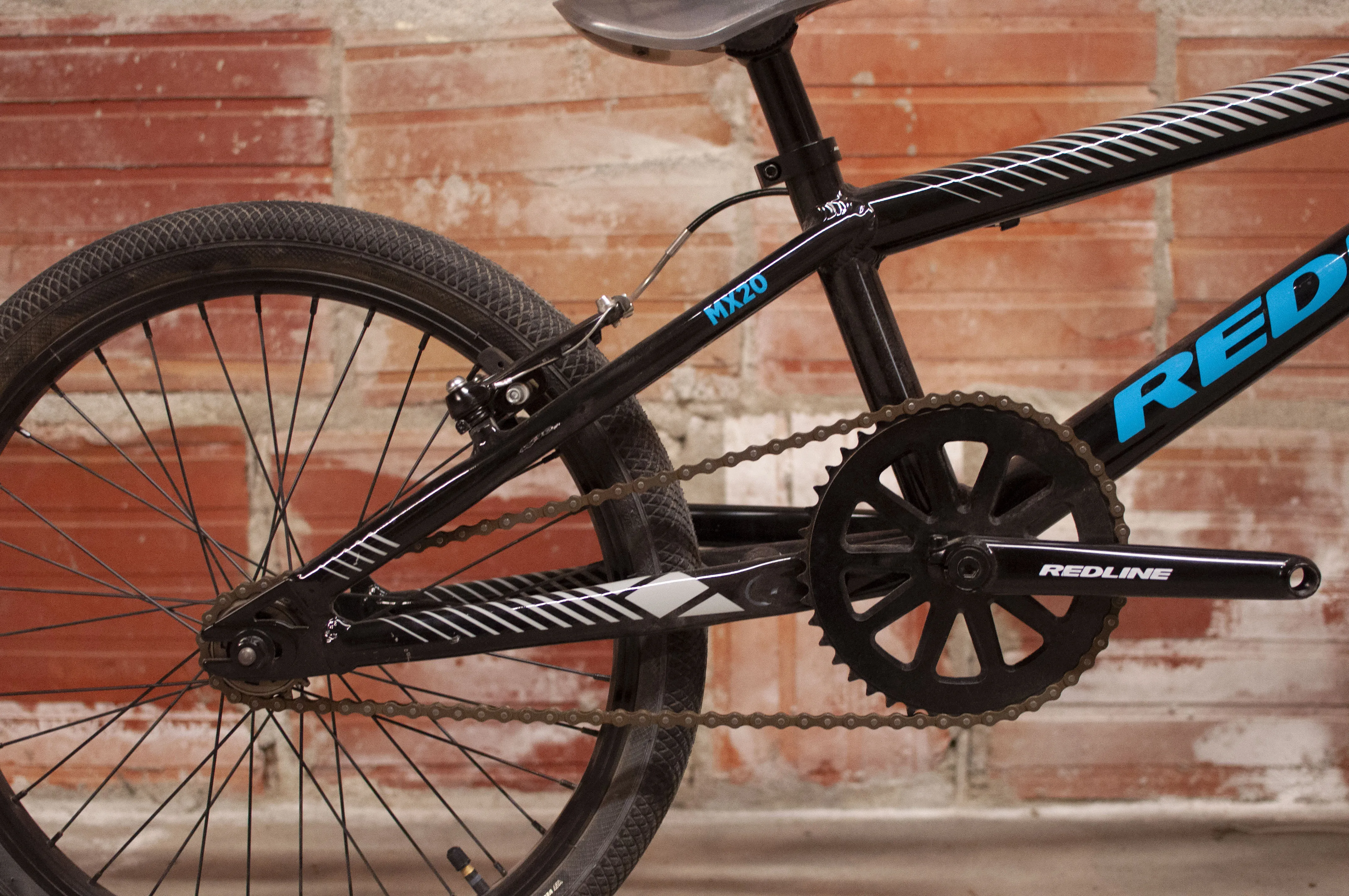 Redline MX 20 BMX Bike, Black, Blue, Grey