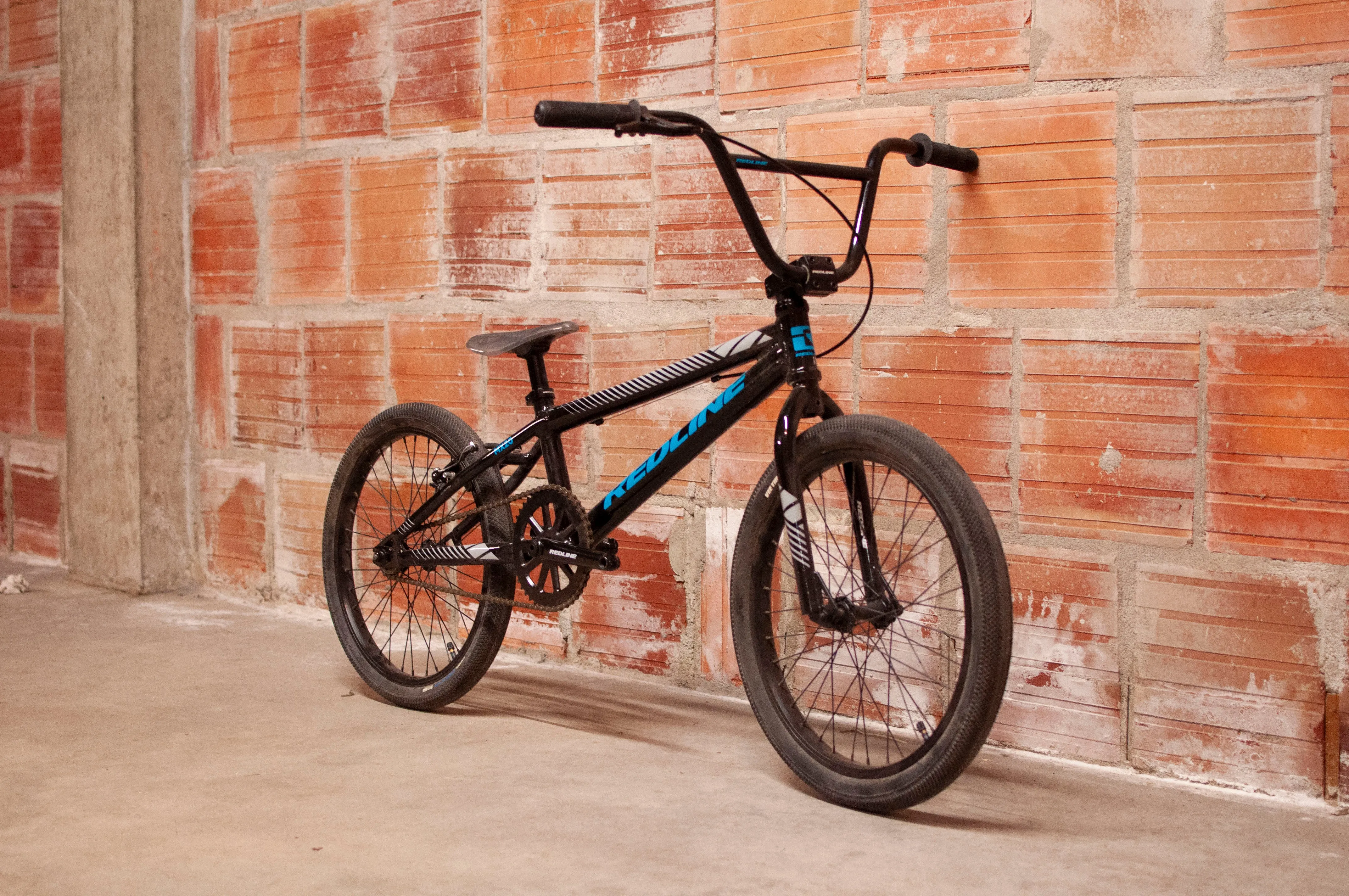 Redline MX 20 BMX Bike, Black, Blue, Grey