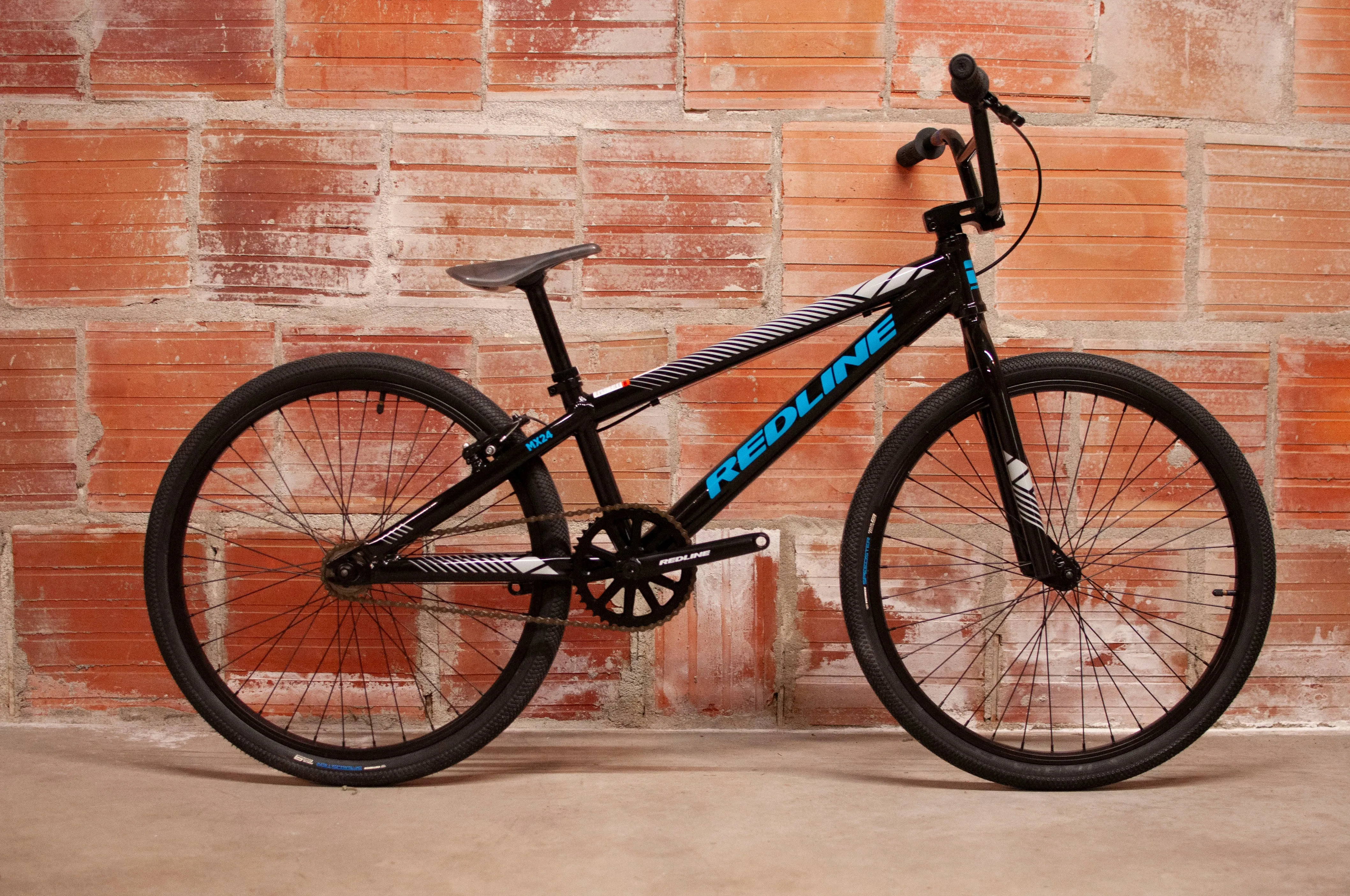 Redline MX24 BMX Bike, 24 cm, Black, Grey, Blue