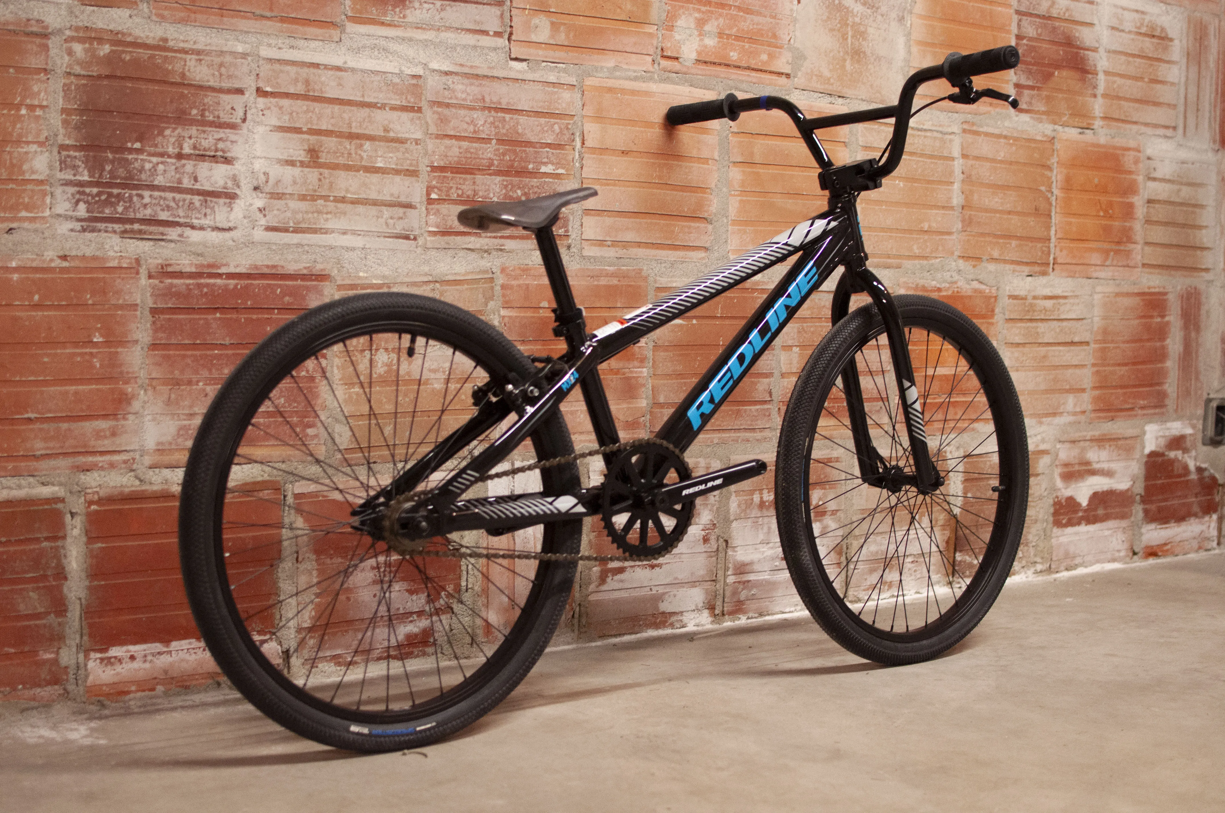 Redline MX24 BMX Bike, 24 cm, Black, Grey, Blue