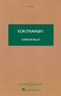 SCENES DE BALLET STUDY SCORE