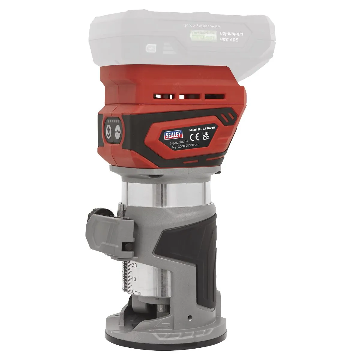 Sealey 20V SV20 Series Cordless Trimming Router Kit 4Ah - 1 Battery