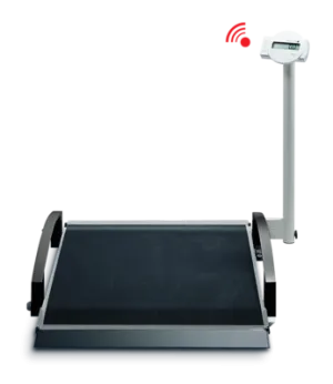 seca 665 - Class III high capacity digital wheelchair scale, with side rails, folding display, BMI, Wireless Connectivity