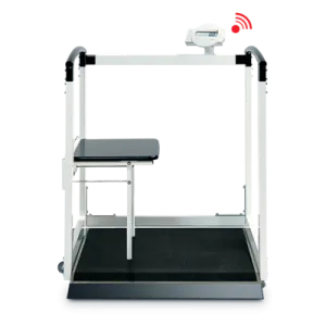 seca 685r - Class III high capacity digital wheelchair scale with handrail on both side, folding seat, BMI. RS232 interface - ideal for Renal Units
